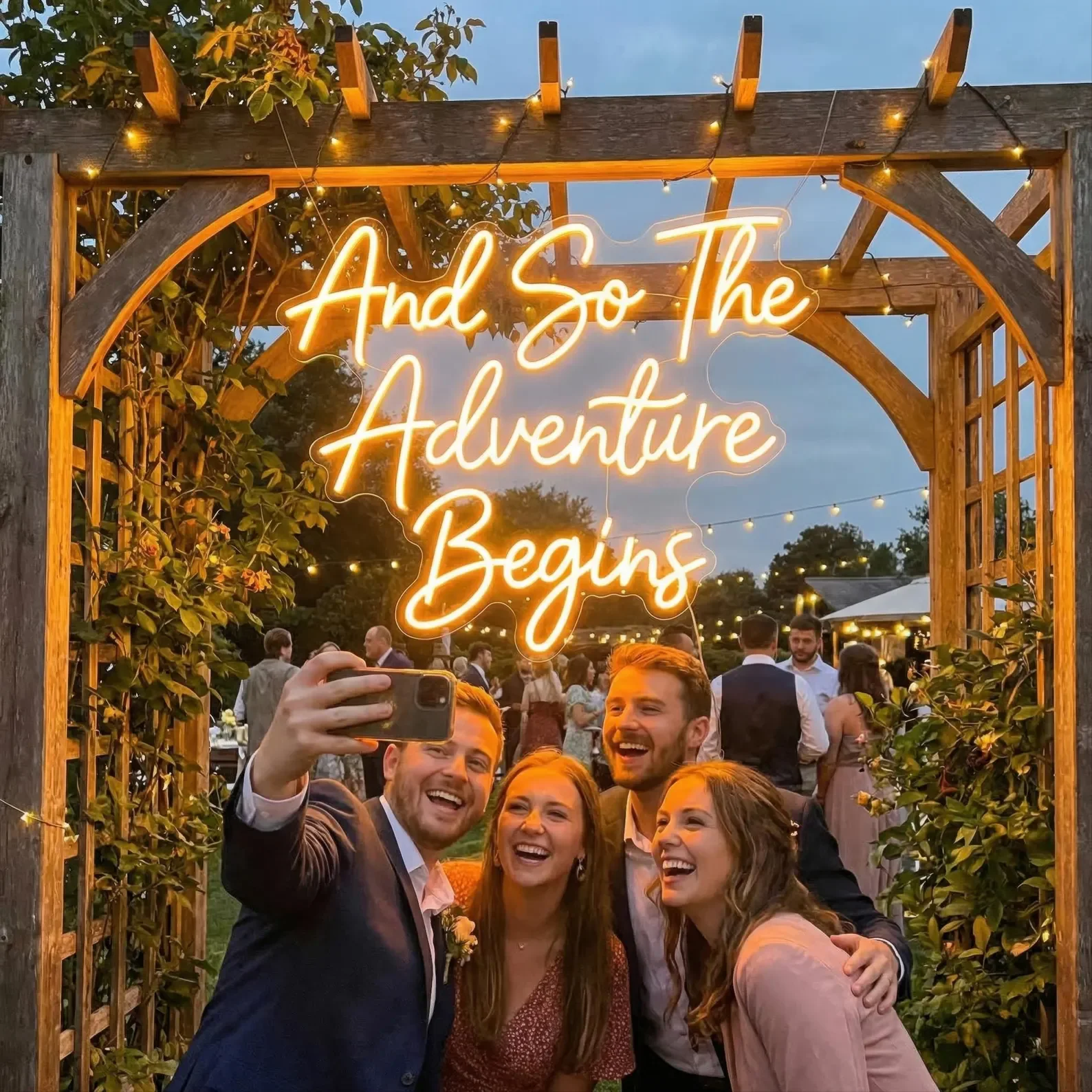 And So The Adventure Begins Neon Sign,Wedding Arch/Graduation Party Decor,Engagement Party Prop,Graduation Gift,Nursery Wall Art