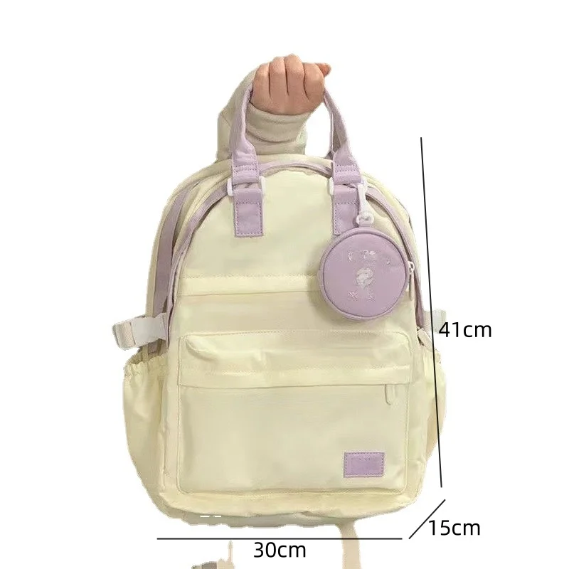 New Fashion Backpacks Student Bag Multifinonal Travel Backpack Little Fresh Girl\'s Backpack Leisure Versatile High Capacity Bags