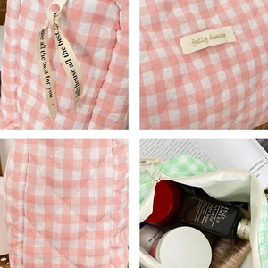 حقائب مستحضرات التجميل النسائية ذات السعة الكبيرة حالات عارضة السيدات حقيبة تخزين سحاب صغيرة للنساء حقيبة مخلب السفر حقائب يد صغيرة أفضل 12 حقيبة سفر 8 كجم مبيعا - رقم 3