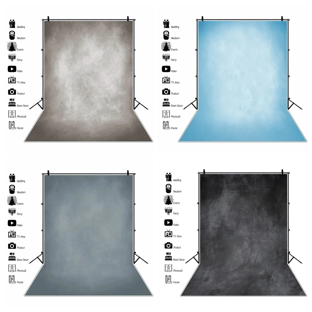 مجردة الضوء الأزرق التدرج بلون خلفية الزفاف عيد ميلاد الطفل الفن صورة التصوير خلفية الصورة استوديو الدعامة