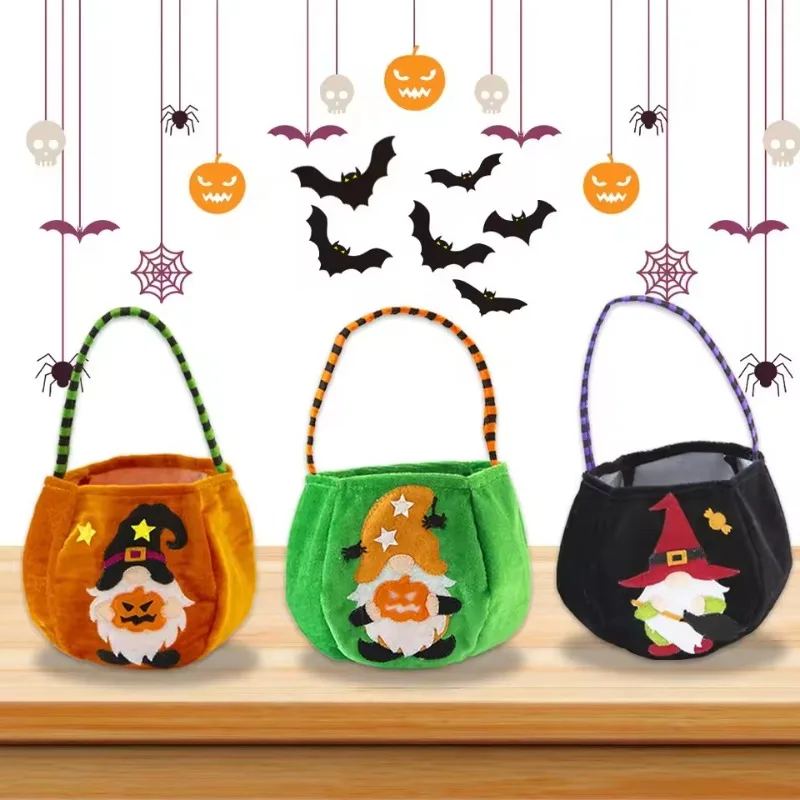 

Halloween Dwarf Bags for Halloween Trick or Treat Bags 1PCS Non-Woven Candy Bags for ,Halloween Pumpkin Bucket Snack Basket Bag
