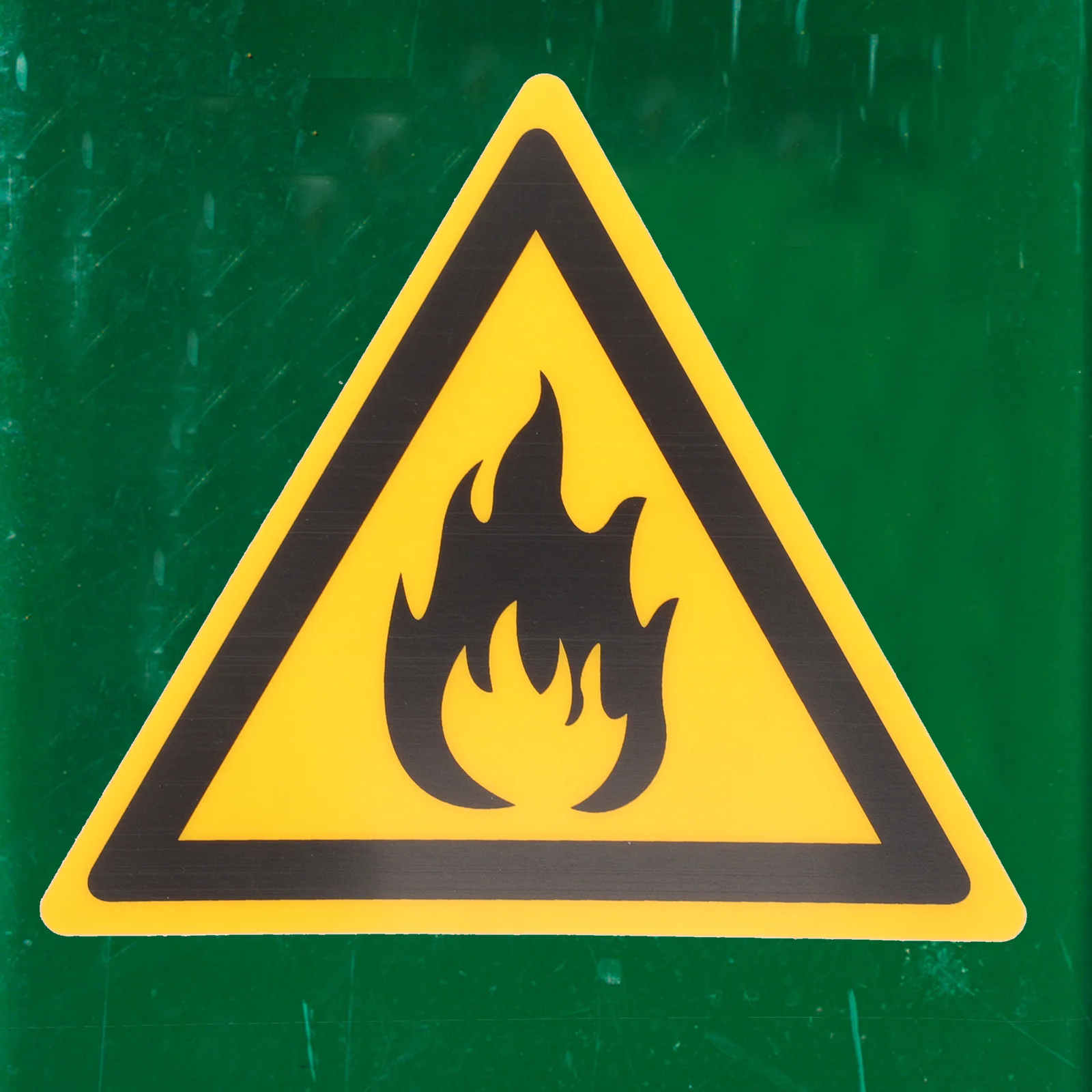 Fireproof Sign Warning Label Safety Decal Durable Pet Adhesive Sticker Flame Retardant Traffic Safety Mark Factory