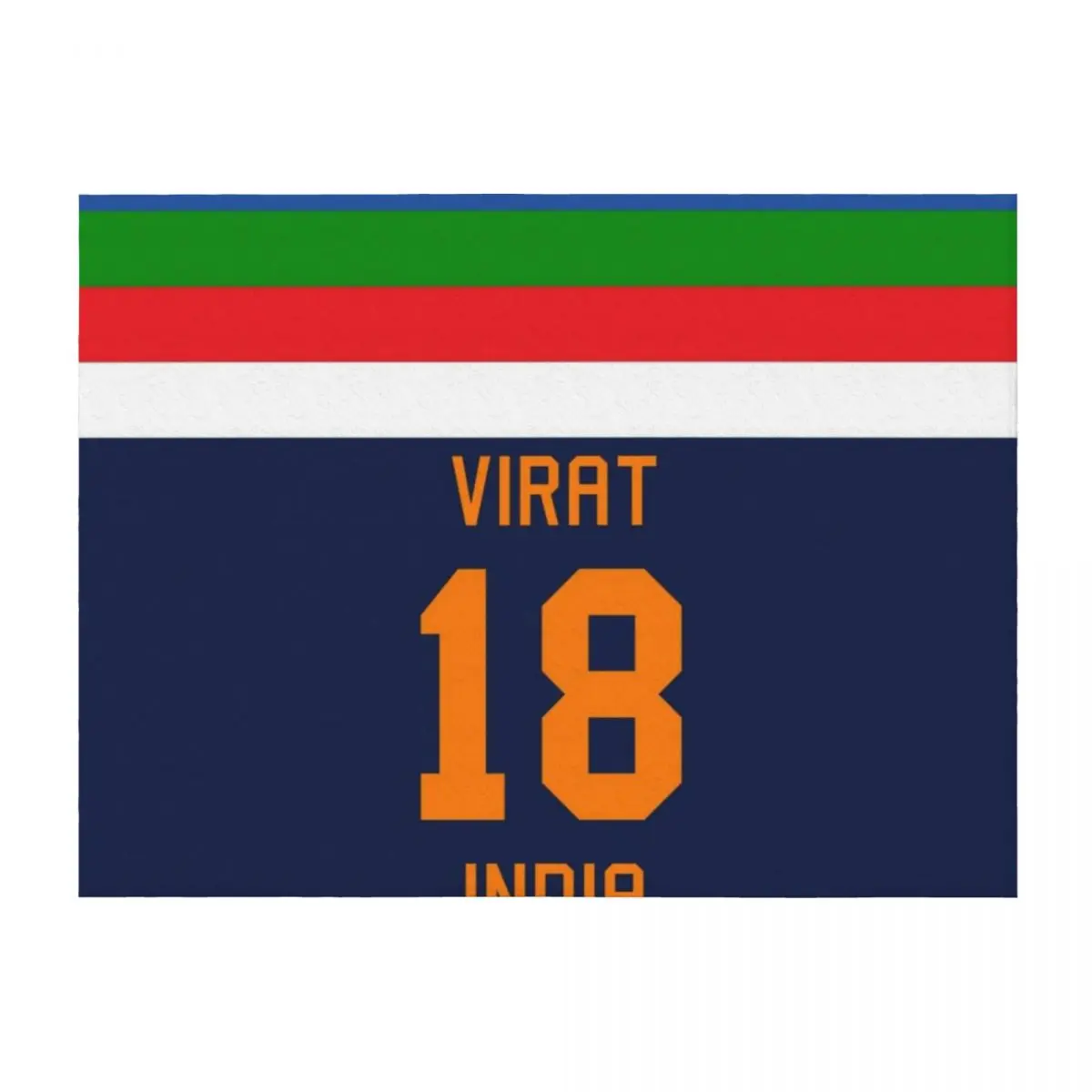 

Virat Kohli 18 New Indian Cricket Jersey Throw Blanket Nap Decorative Throw Sofa Quilt Bed Fashionable Blankets