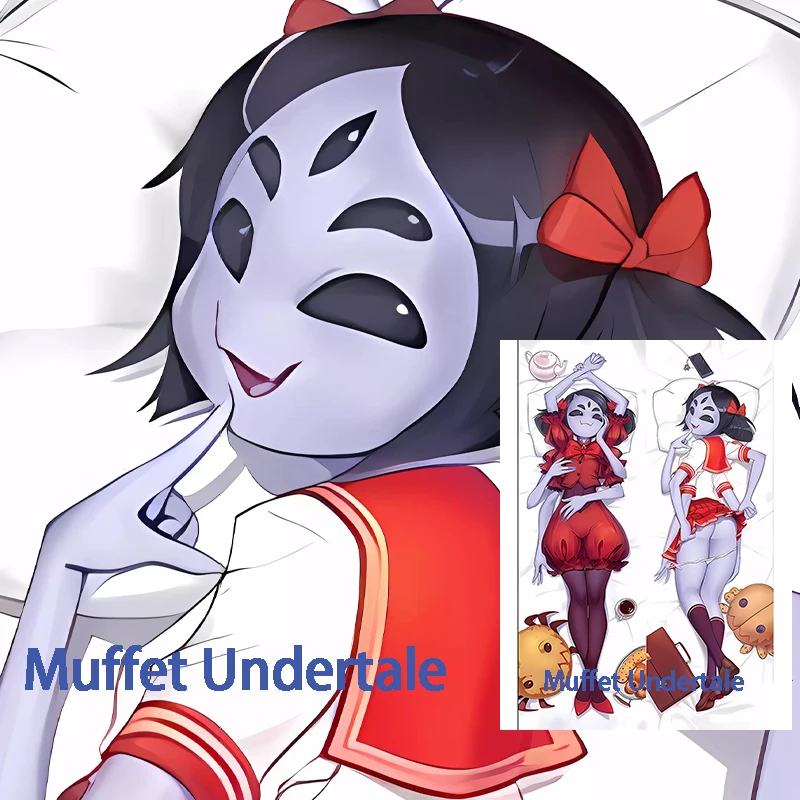 Dakimakura anime Muffet Undertale Double-sided Print Life-size body pillows cover Adult pillowcase