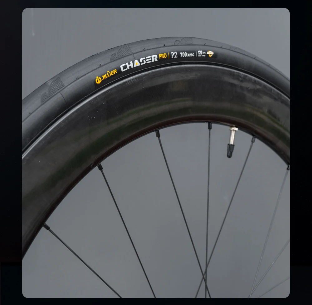 JILUER 700x28C faltbare Rennradreifen – ultraleichte Rennreifen, geringer Rollwiderstand, 120TPI für Geschwindigkeit und Leistung – Detail 6