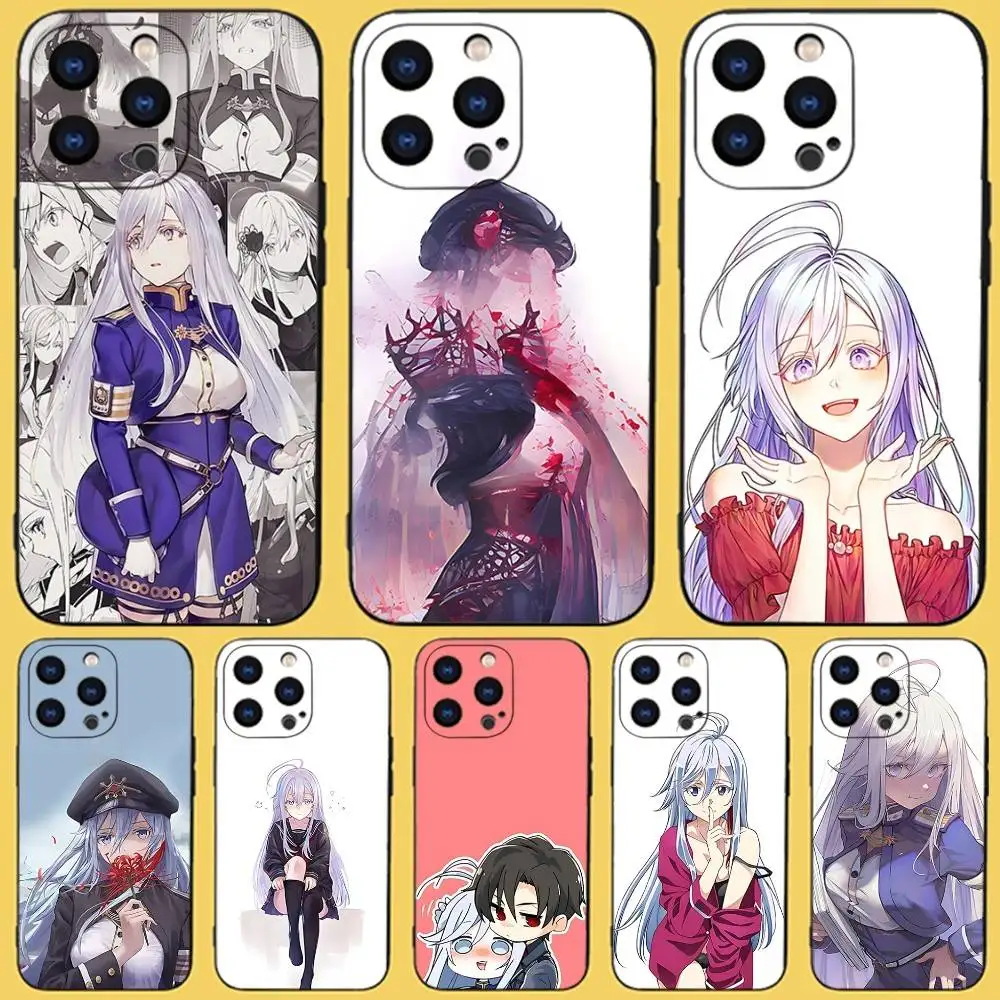

V-Vladilena Anime Milize Phone Case For iPhone 17,16,15,14,13,12,11,Pro,Max,Plus,X,XS,SE4,E,Mini,Soft Black Case