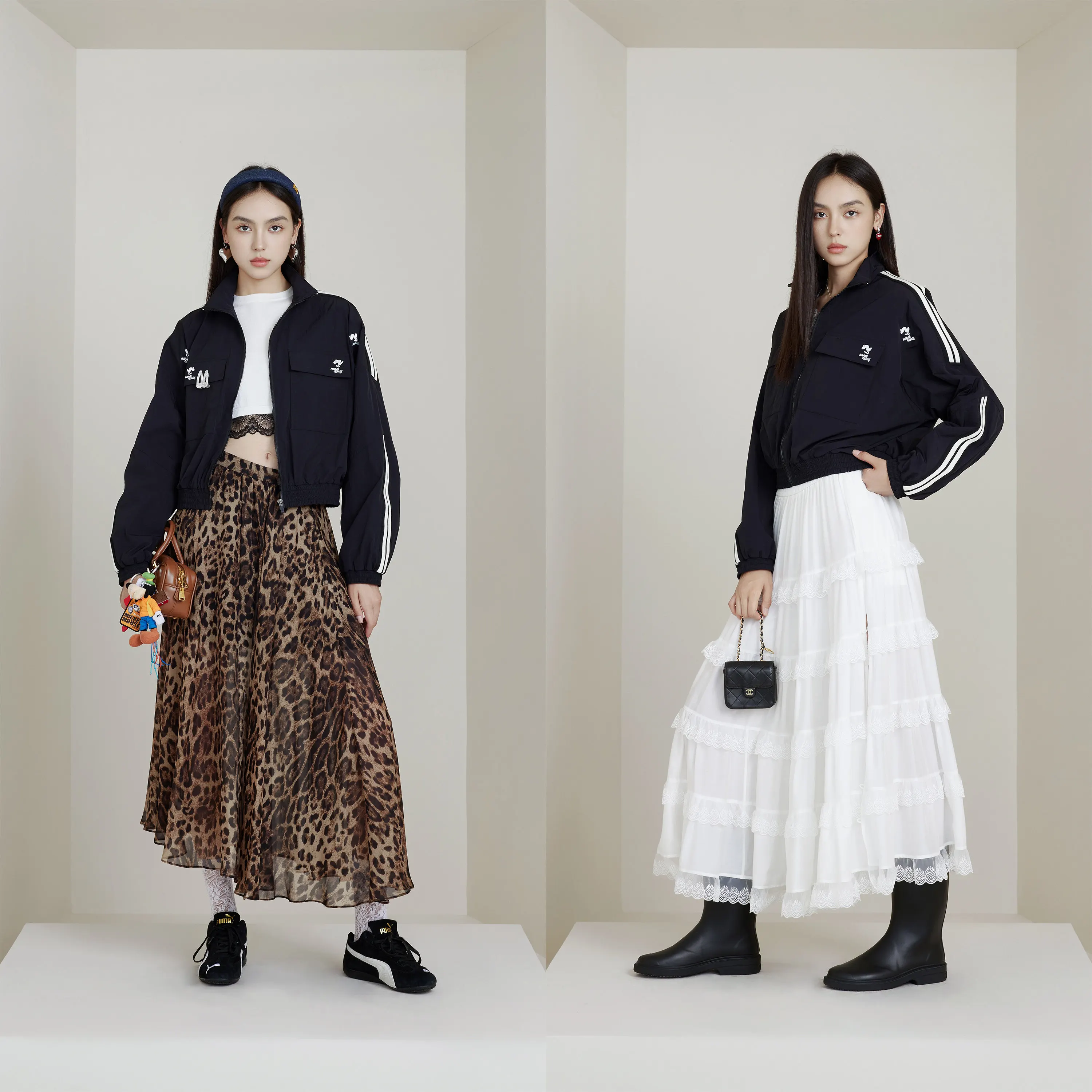 

NancyCavally Nylon Workwear Jaet And Pants Set Lightweight Vintage Sports Sle Zipper Closure Long Sve Adult Spring Fas...