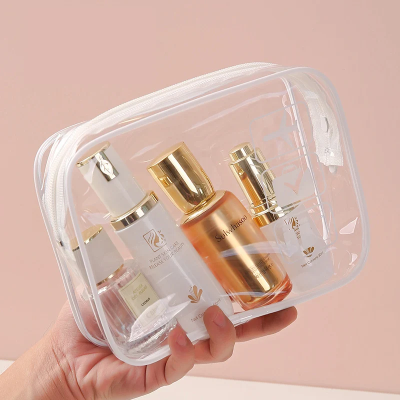 Picture 7: Waterproof Wash Transparent Makeup Bag, Multifunctional Waterproof Travel Storage Bag, Portable for Going Out