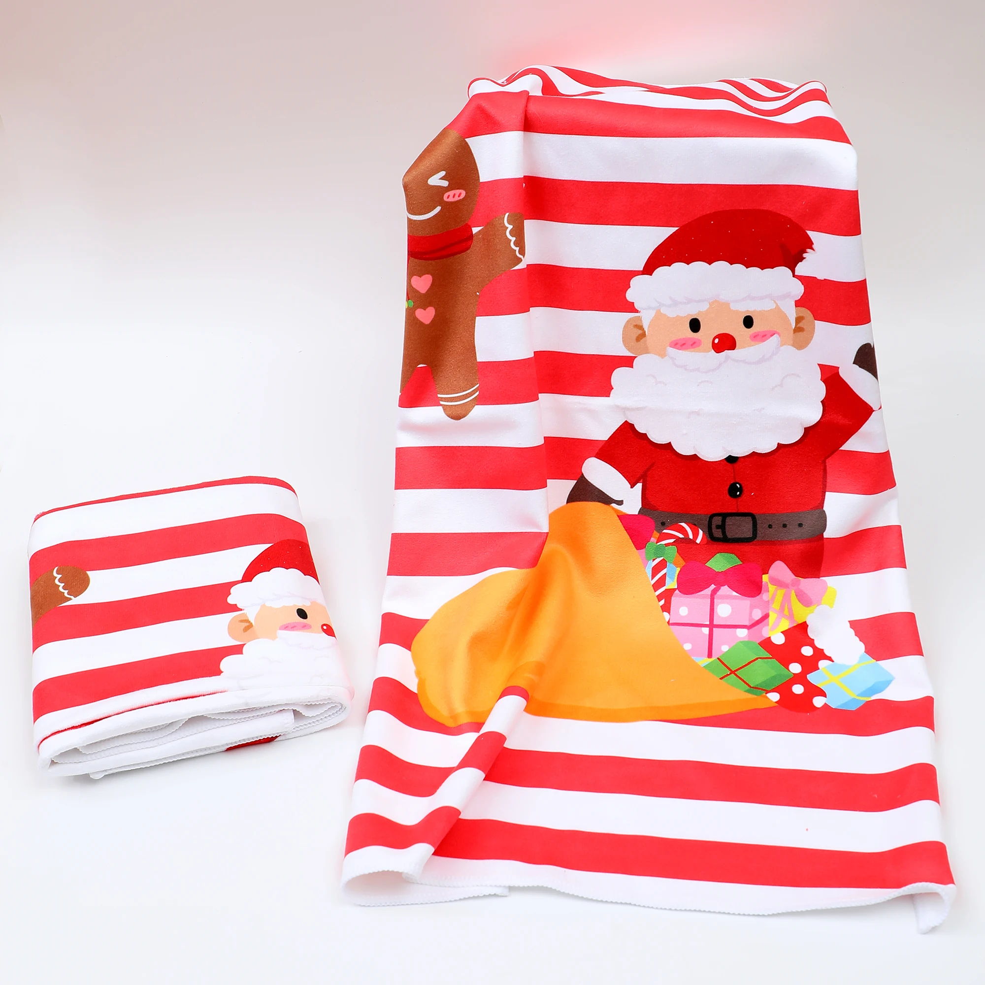 1Pcs Soft Microfiber Christmas Towels Highly Absorbent Cartoon Tree Santa Snowman Face Towels Holiday Designs For Bathroom