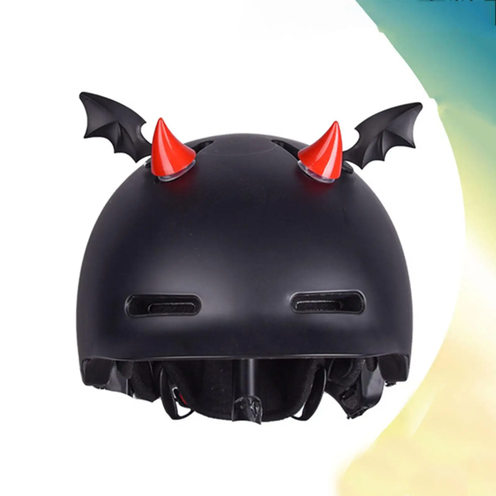 

2 Count Motorcycle Helmet Decoration Sticker Devil Horn Design, for Ski Helmet Exquisite Accessories Styling Full of Personality
