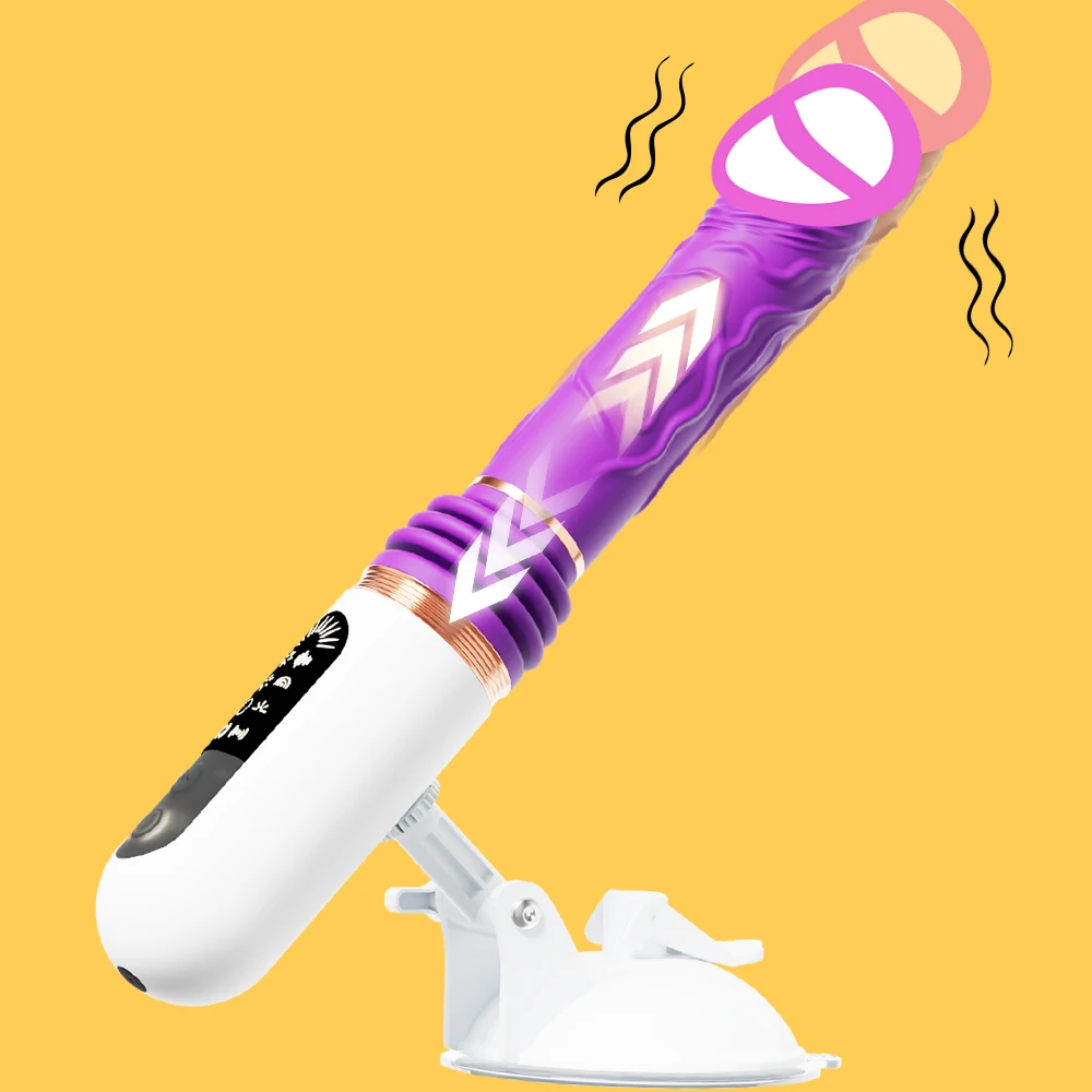 Automatic Thrusting Dildo for Women Realistic Telescopic Vibrator With Suction Cup Sex Toys Adult Sex Machine