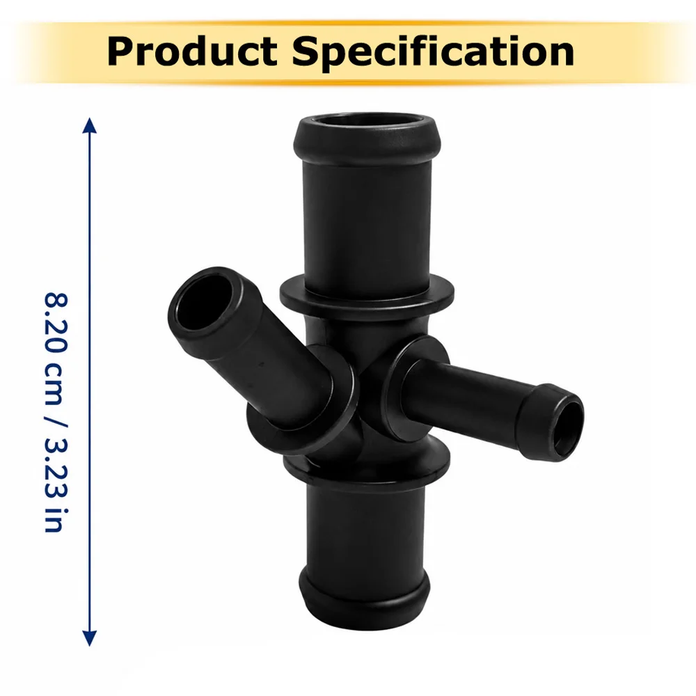 For Volkswagen Beetle Jetta Tiguan Golf Touran Golf Passat Audi A1 A3 S3 Engine Coolant Hose Connector Plastic 1K0121087P