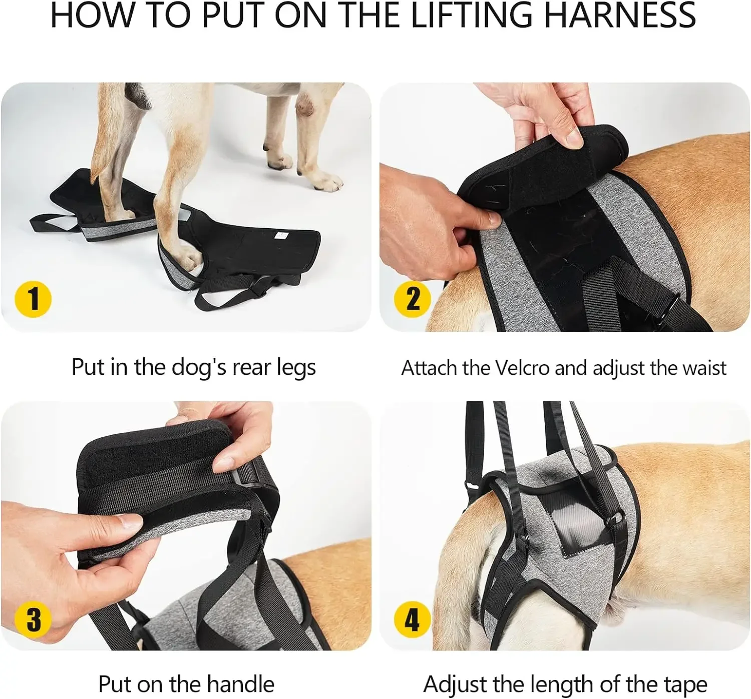 Postoperative Rehabilitation Brace Walking Assist Canine Mobility Helper Dog Leg Strap Support Harness Recovery Aid
