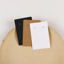 50 Pcs 6X9cm New Pattern Rectangle Earrings Jewelry Display Kraft Paper Card With Or Without Bags Wholesale Packaging Supplier