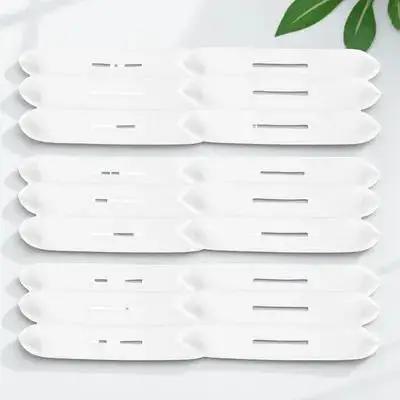 

20 Pcs Anti slip Sponge Covers 41x7x0.3cm White Hanger Protectors Lightweight Non marking Home Dormitory Clothes Storage