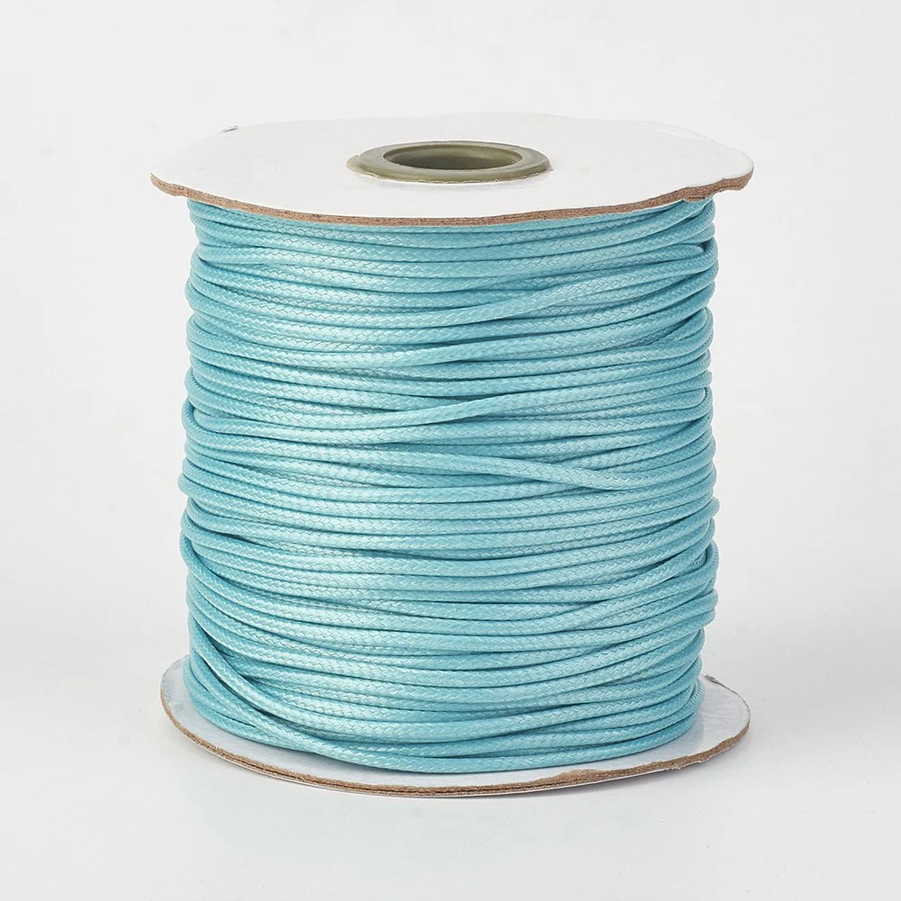 PandaHall 1 Rolle 0,5mm 1mm 1,5mm 2mm 3mm Umweltfreundliche Koreanische Gewachste Polyester-Schnur Geflochtenes Seil Schmuckzubehör