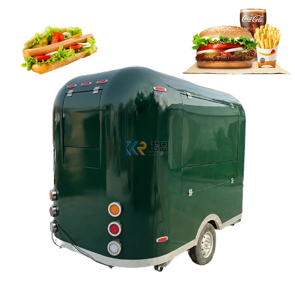OEM Concession Food Van Trailer New Food Truck USA Customized Kiosk Stand Food Mobile Catering Carts