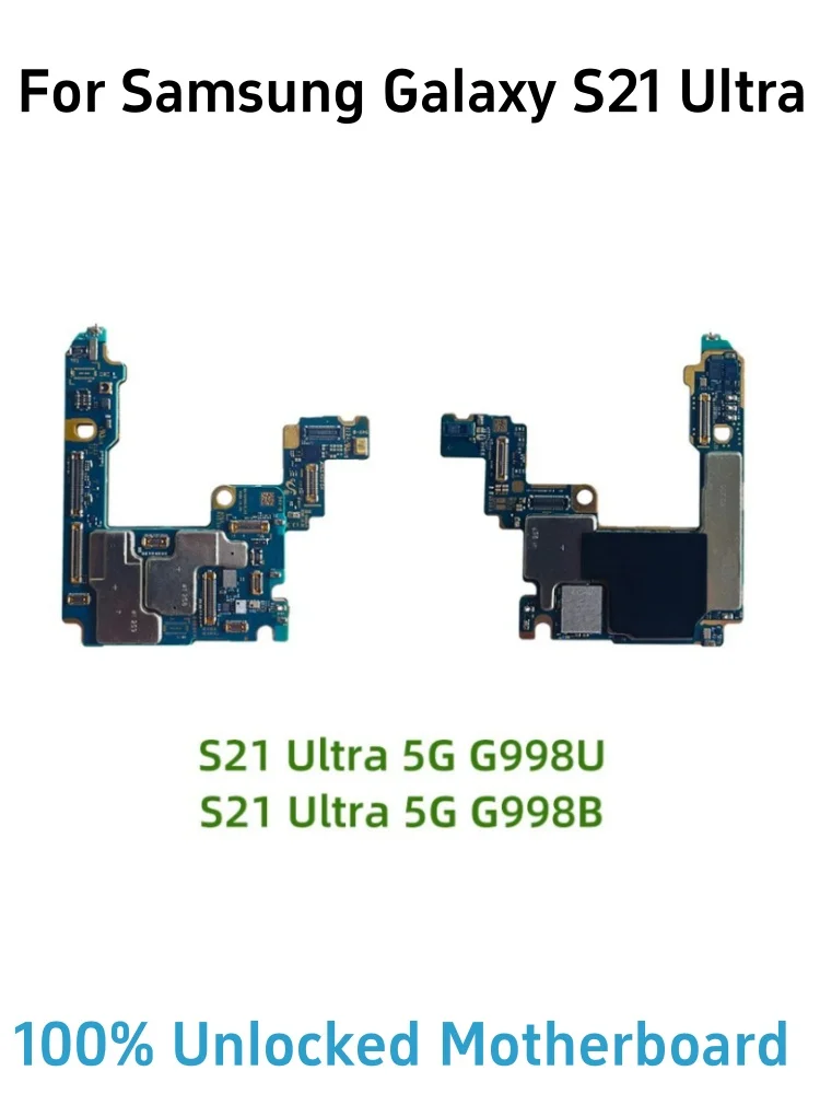 Unlocked For Samsung Galaxy S21 Ultra G998B G998U S21-G990F G991B/U S21 Plus G996B G996U Motherboard Full Chips EU USA Version