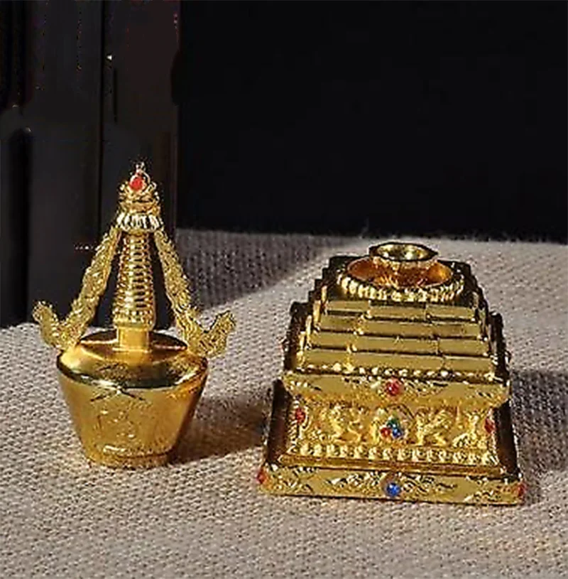 لوازم البوذية التبتية سبائك النحاس حلي ستوبا برج بوذا برج بودي