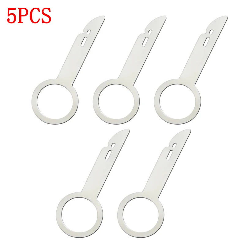 

5PCS Stainless Steel Car Radio Removal Tools Stereo Key Release Pin Hand Special Disassembly Tools Automobile Repair Accessories