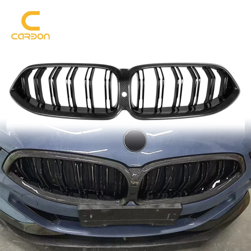 

Dry Carbon Fiber V Style Front Bumper Air Intake Grill Fit For BMW M8 2017-2023 Car Sport Grille