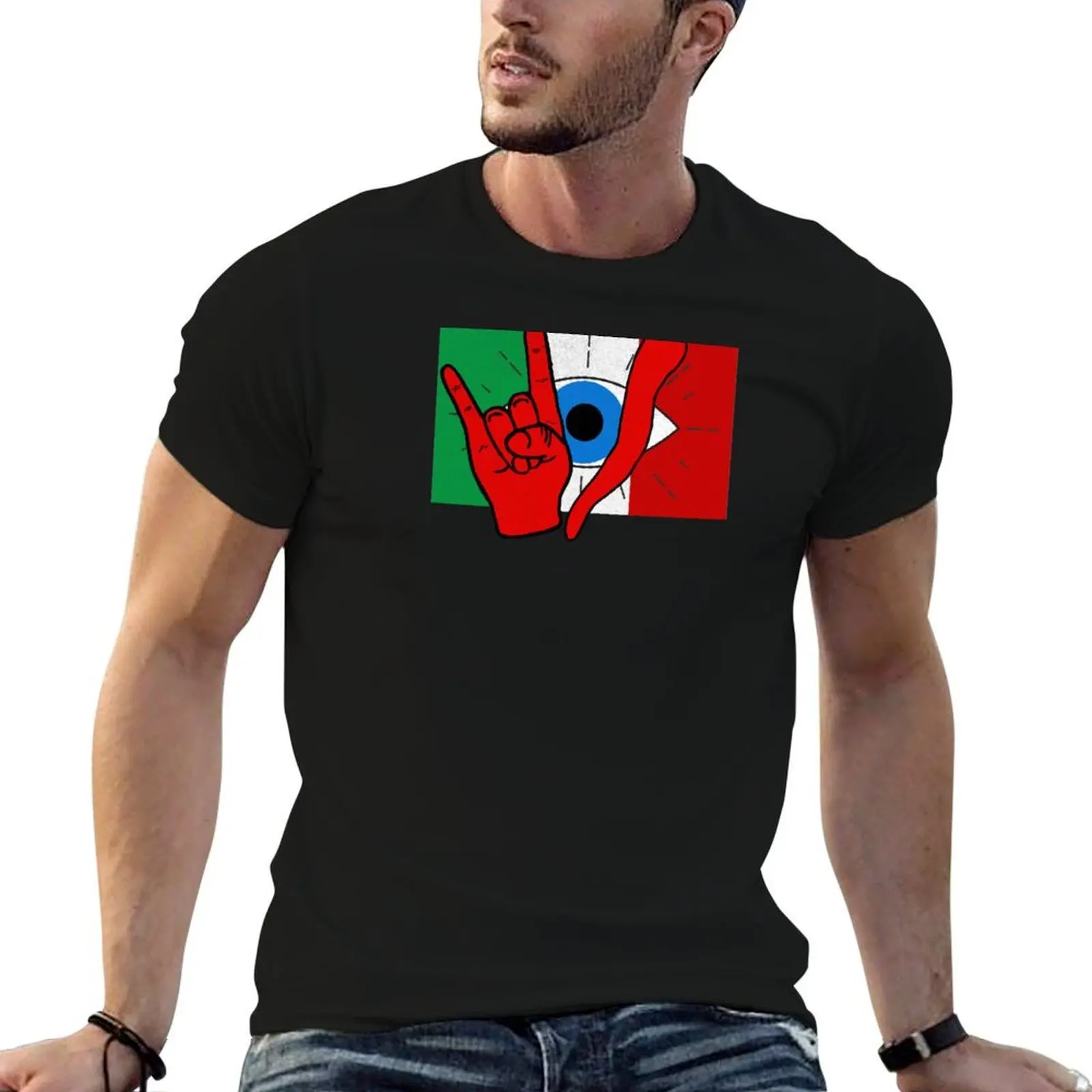 

Italian Evil Eye Protection il Malocchio Maloik Malocchio Italy T-Shirt man t shirt cotton t shirt personalised T-Shirt