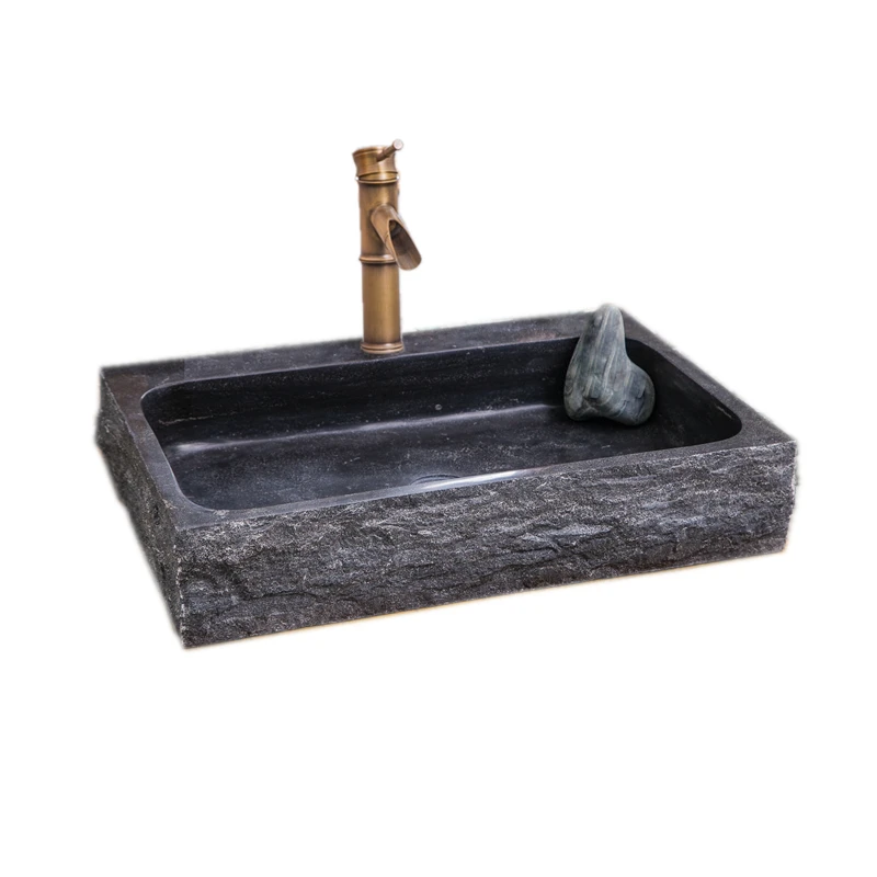 

Outdoor countertop basin retro sink courtyard natural marble pool outdoor stone sink