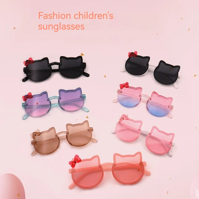 Gradientowe dziewczęce okulary przeciwsłoneczne odporne na promieniowanie UV, okulary przeciwsłoneczne BaBy, urocze osłony przeciwsłoneczne z kreskówek, okulary dziecięce