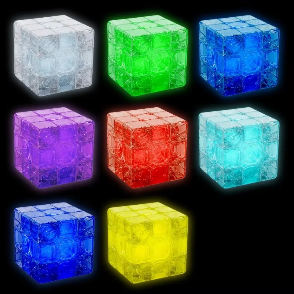 Yuxin Cube Light 3x3 magnetic cube 8-color luminous effect Cubo Magico Educational Puzzle For Children Gift Toy 3x3 Magic Cube