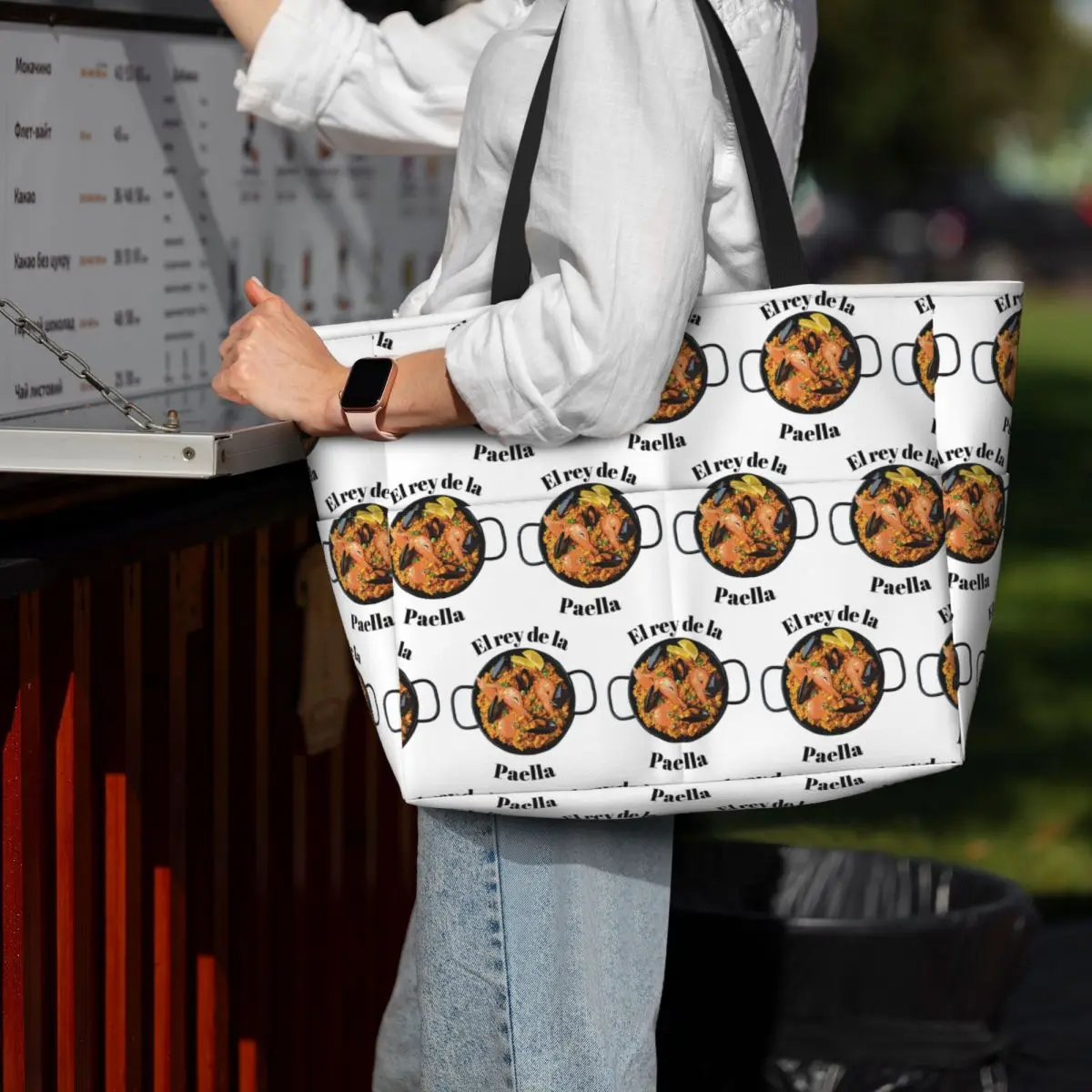 

El Rey De La Paella Пляжная большая сумка Спортивная сумка для занятий йогой в тренажерном зале Большая большая сумка Женская дорожная сумка Сумка для фитнеса