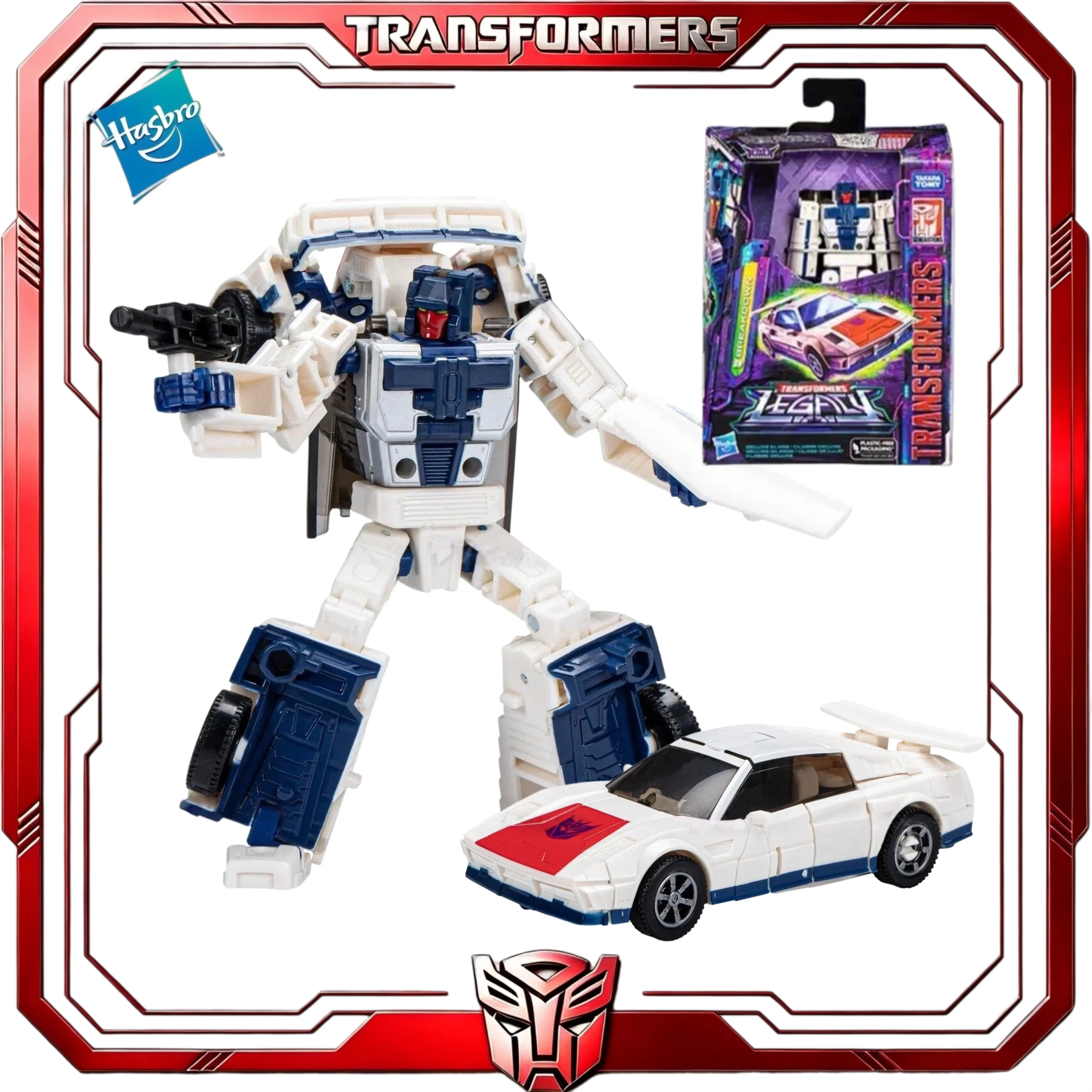Op voorraad Transformers Legacy Deluxe Breakdown Hasbro Stunticon Menasor Collectible Action Figure Toy Gift voor fans