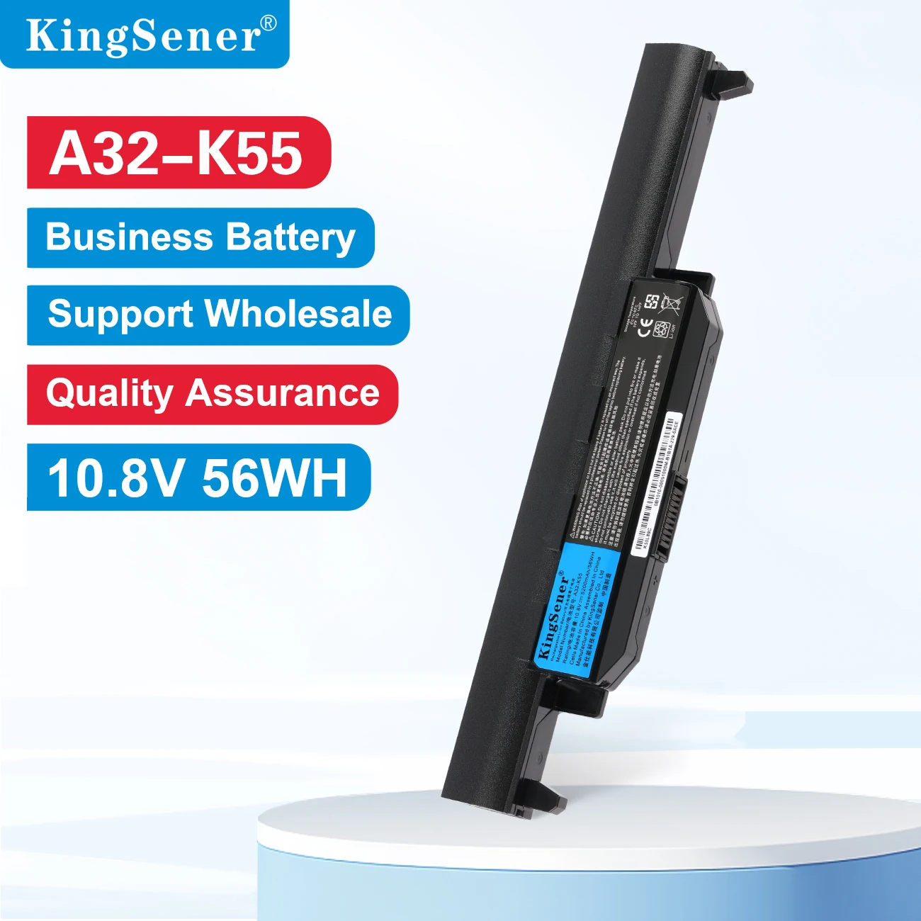 

KingSener A32-K55 Battery For ASUS K55 K55V X55U A45 A45D A45V A75A A75V K45 K45N K45V K75 K75A K75D R400 R500 X45A X55C A41-K55