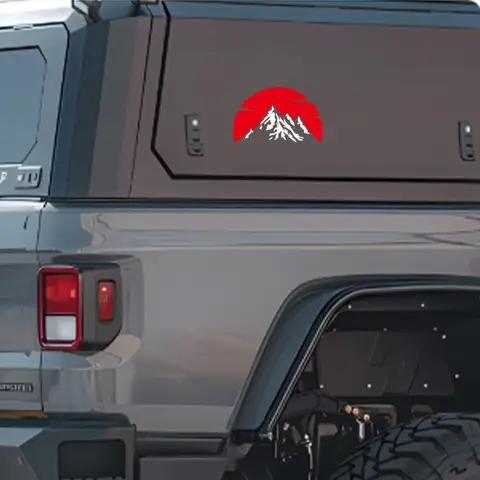 लाल सूर्य पर्वत कार स्टिकर वाटरप्रूफ बॉडी विंडशील्ड विंडो ट्रंक विनाइल रिफिट डीकल्स टिकाऊ सजावट ऑटो सहायक उपकरण के लिए 10 best sales विशेष बाइक स्टिकर - №2