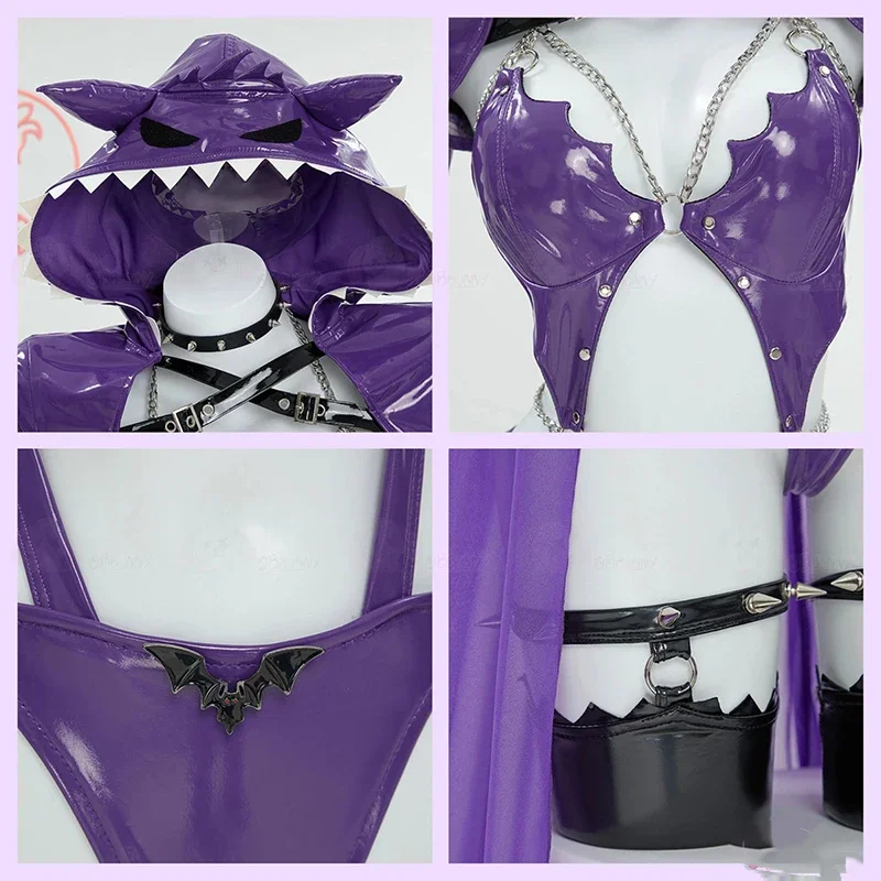 2025 NEW Gengar Cosplay Costume For Halloween Christmas Festival Party Daily Fashionable role-playing costumes