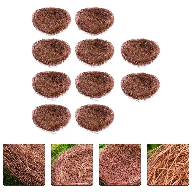 10 Pcs Practical Winter Birds Nest Nest Winter Birds Nest Cardinal Nests Nest Thread Winter Birds Nests Nest Ornament