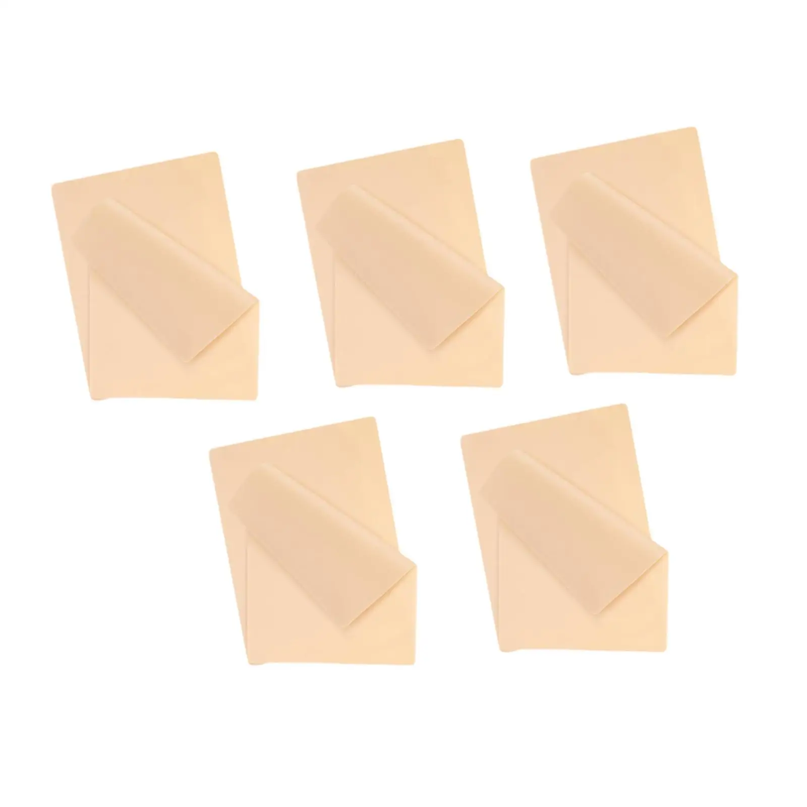 

10 Pieces Blank Silicone Practice Skins Soft Artificial Double Sided Stencil