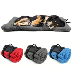 Portable Dog Bed Mat Foldable Puppy Kennel Sofa Bench Cushion Waterproof Outdoor Pet Couch Mat Beds For Small Large Dogs