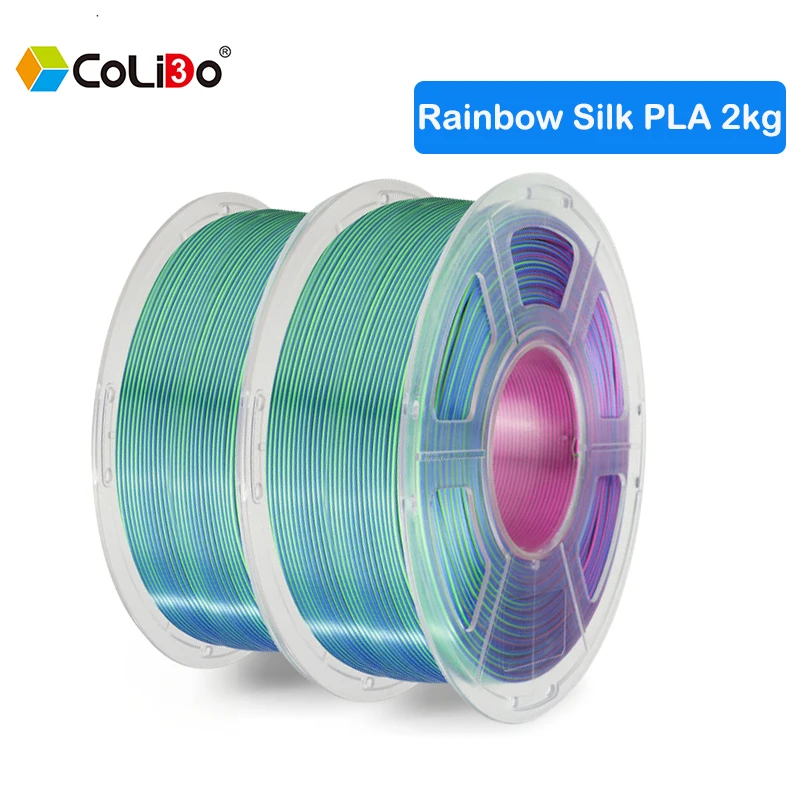 2KG SILK PLA Filament 3D Printer Filament Rainbow Silk Excellent Quality 3D Printing For 3D Printer FDM Printing