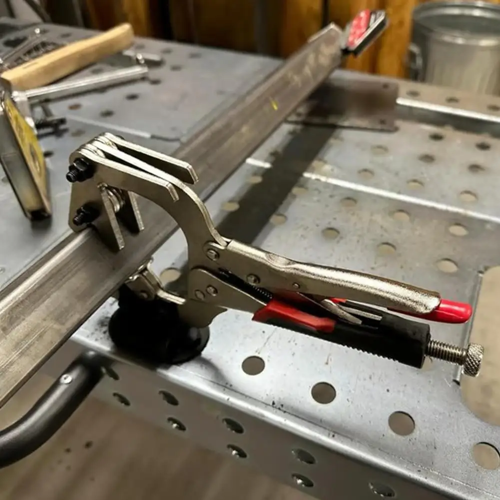 

Multi-purpose Welding Pliers Welding Clamps Steel Vigorous Angle C Clamp Automotive Tools Angle Right Nozzle Pliers Clamps J5Z4