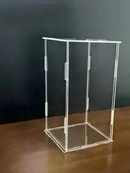 1pc transparent acrylic display box desktop storage rack dustproof protection display cabinet, suitable for dolls/toys/models