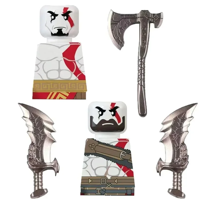 Kratos Bricks Hot Game Witcher Geralt Ciri Mini Action Figures Assembly Building Blocks Toys Birthday Gifts Party Gifts
