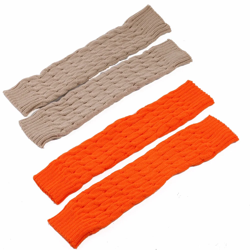 سميكة الصوف جوارب السيقان غطاء النسخة الكورية التراص الجوارب غطاء محبوك غطاء الساق ثمانية أحرف تويست واقي الساق واقي أحذية بلاستيك