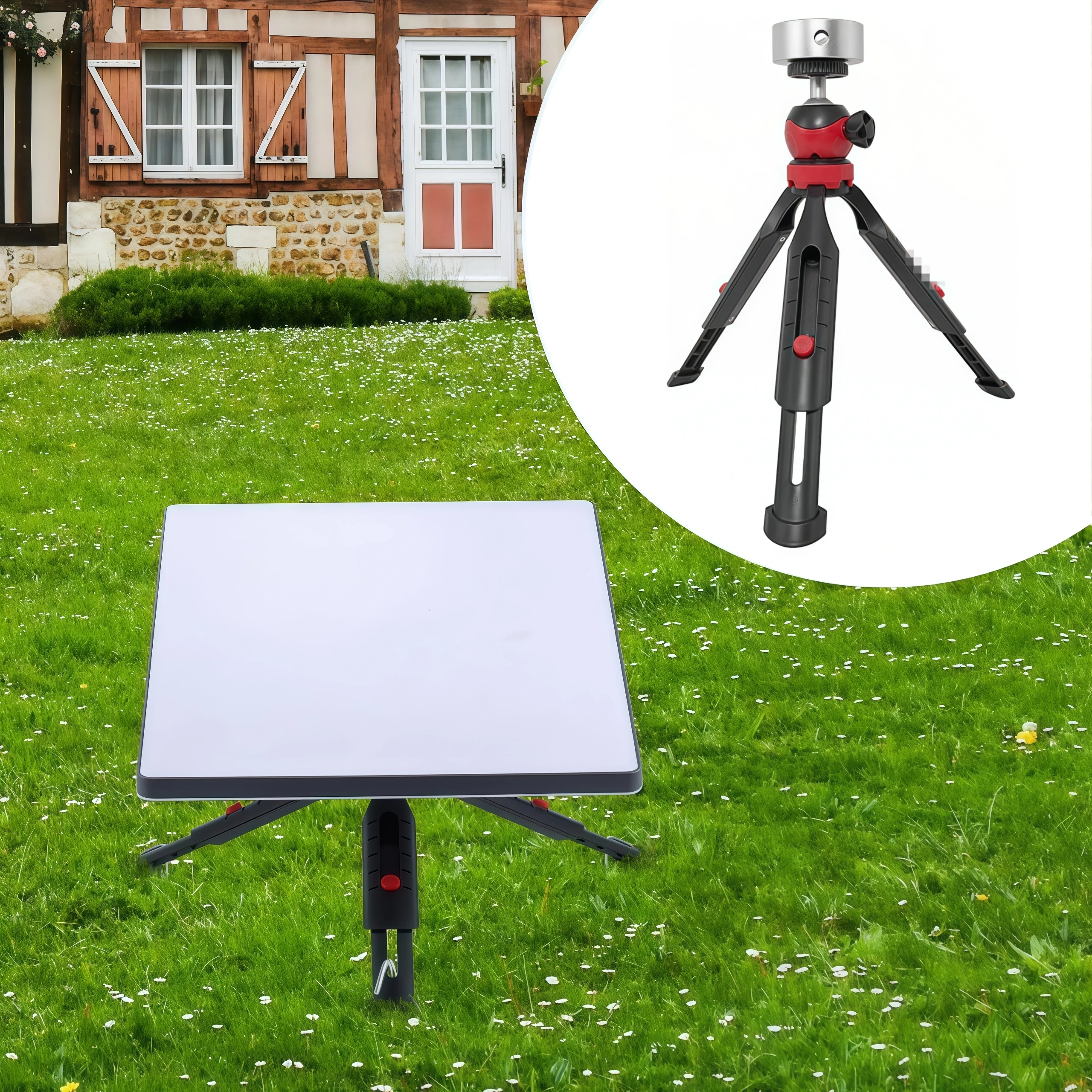 Adjustable Height Tripod Bracket Set For Starlink Mini with Adapter Portable Triangular Design for Starlink Mini Satellite Mount