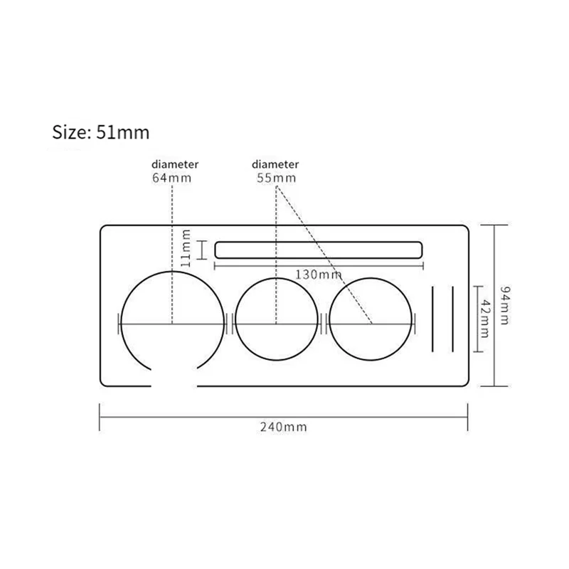 A005-51 мм деревянная подставка для тампера для кофе, держатель портафильтра для кофе, подставка для прижимной части, держатель рычага для распределения эспрессо