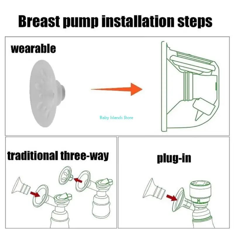 K92D Pratico inserto flangia transizione 13/15/17/19/21/24 mm per convertitore per tiralatte