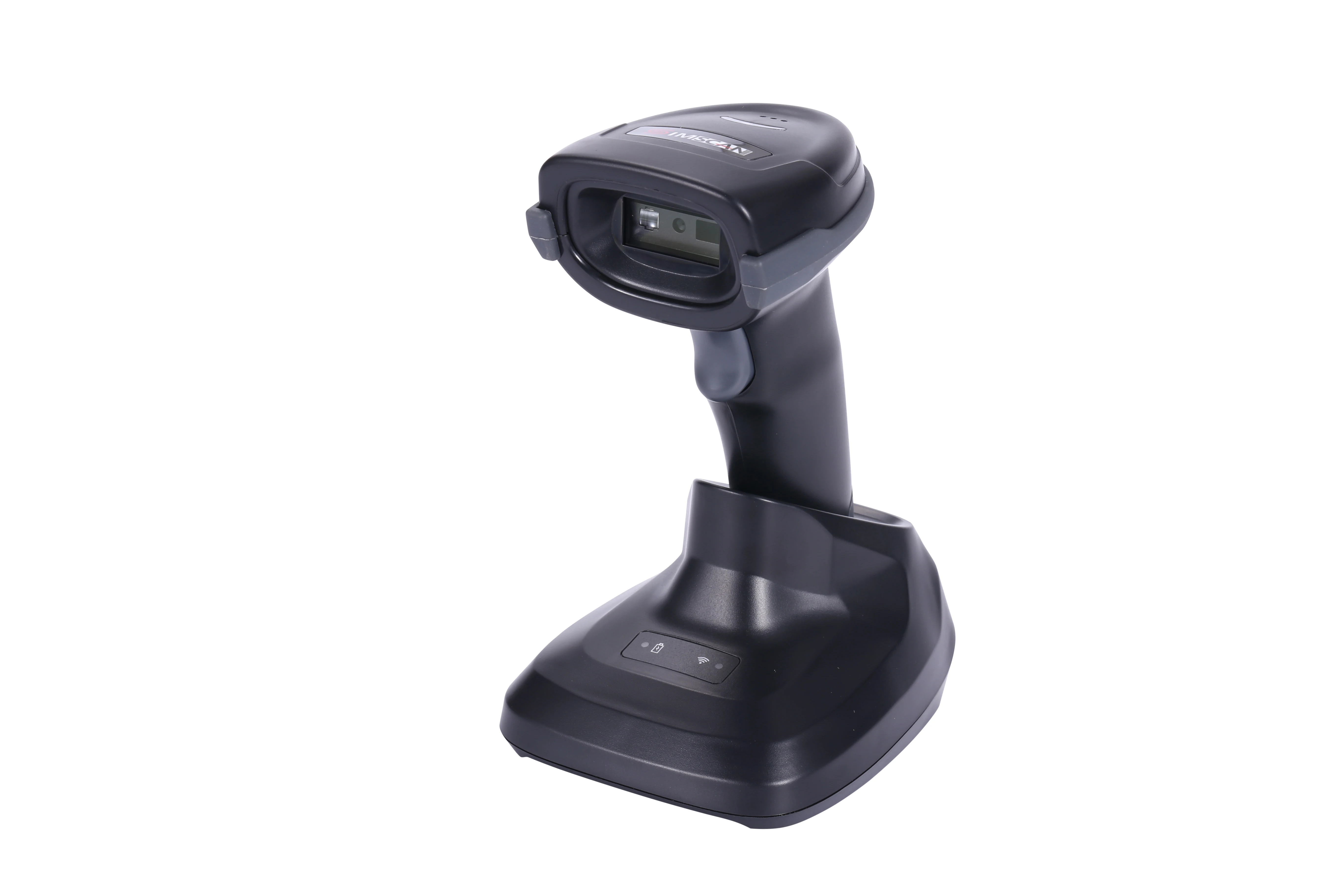 Handheld Sem Fio Barcode Reader, QR Code Scanner, Distância de Transmissão, 2D, CMOS 433MHz, 2D, 500m