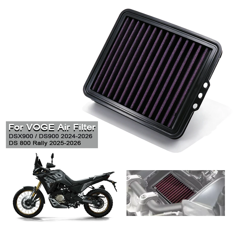 Image of DS800 Rally 2025-2026 Motorrad Hochleistungs-Luftfilter für Voge DS900X DS900 800ds Motoransaugreiniger Element Waschbarer Luftfilter