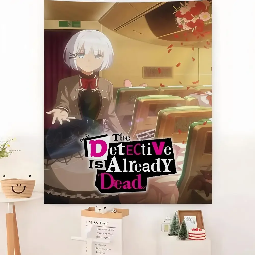 The D-Detective Is A-Already Dead Tapestry Microfiber Background Art Decor For Bedroom  Bar Garden Outdoor Festival Wall Deco