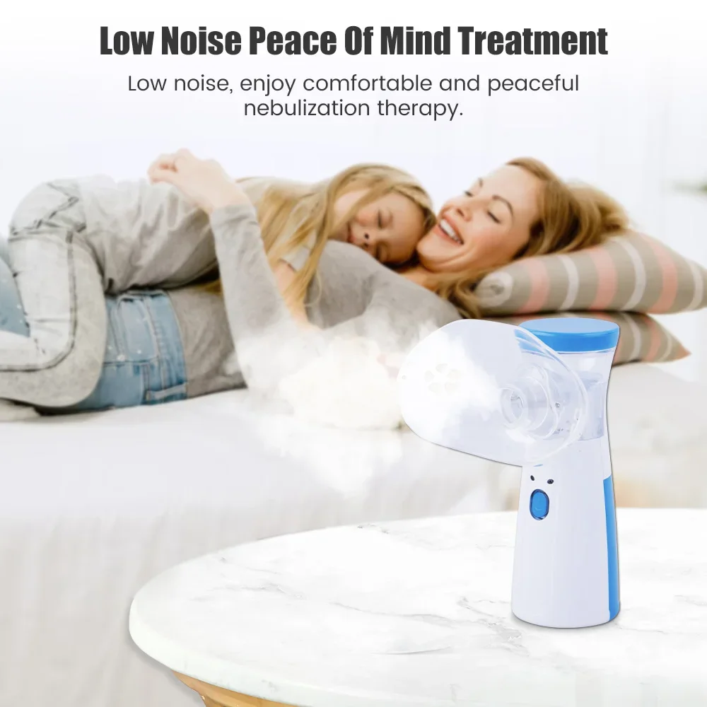 Handheld Portable Autoclean Inhale Nebulizer Mesh Atomizer Silent Inhaler Nebuliser Inhalator for Adult Kids Nebulizador