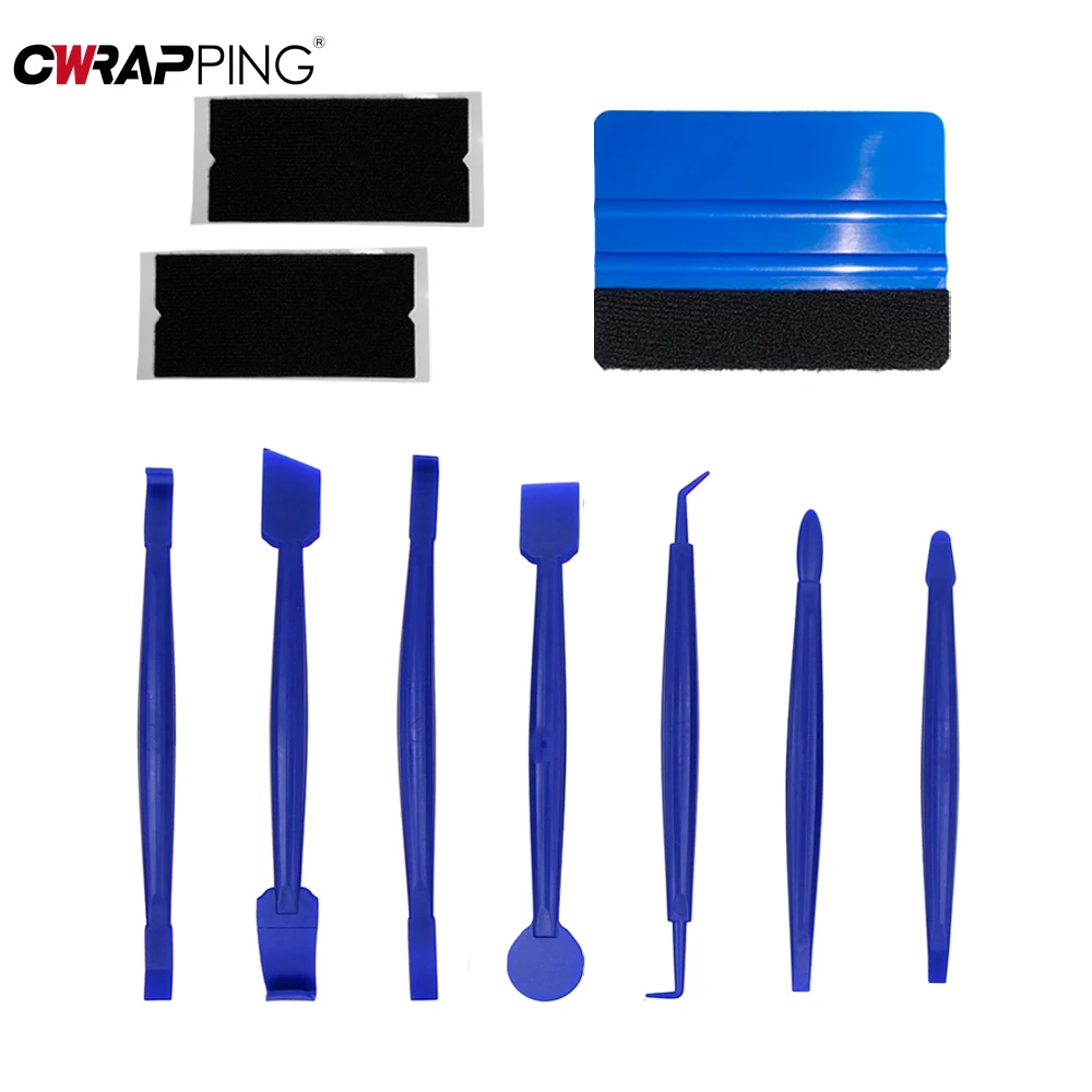 Auto Vinyl Wrap Tool Kit Kunststoff Schaber Auto Fenster Film Licht Film Anwendung Tool Kit Auto Aufkleber Lkw Wrap Zubehör 10Pcs